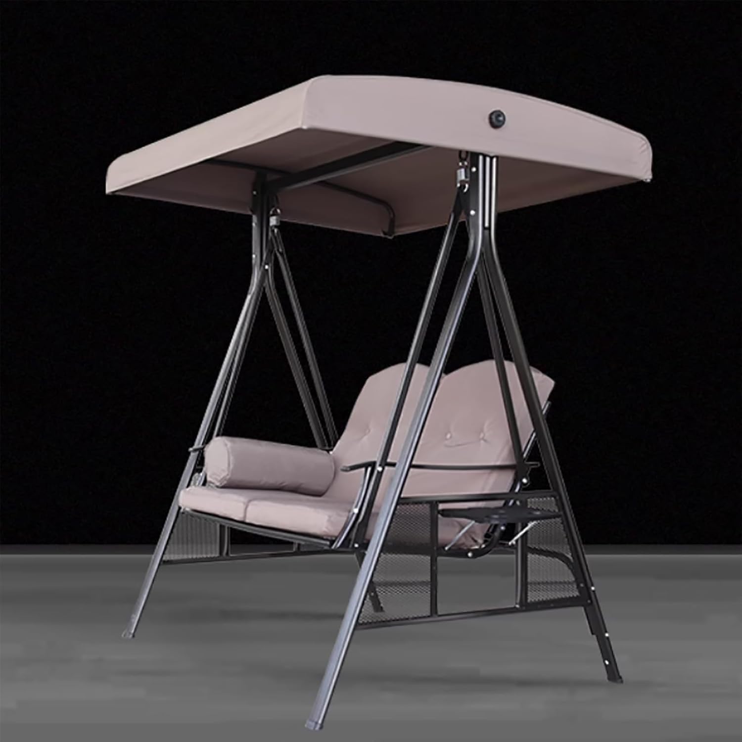 Universal Garden Swing Chair Replacement Canopy, Outdoor Hammock Cover for Patio & Balcony, Khaki, Available in 118x158cm & 124x152cm Sizes One Color 118 * 198cm/46 * 77in