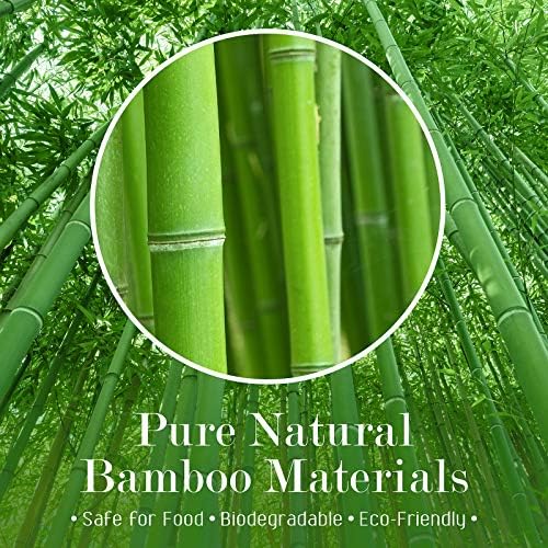 Minisland Premium 3.5 Inch Square Small Mini Bamboo Paddle Skewers for Appetizers Fruit Kabobs Sandwiches Cocktail Party Finger Food Sticks 3mm Thick 100 Counts -MSL162S
