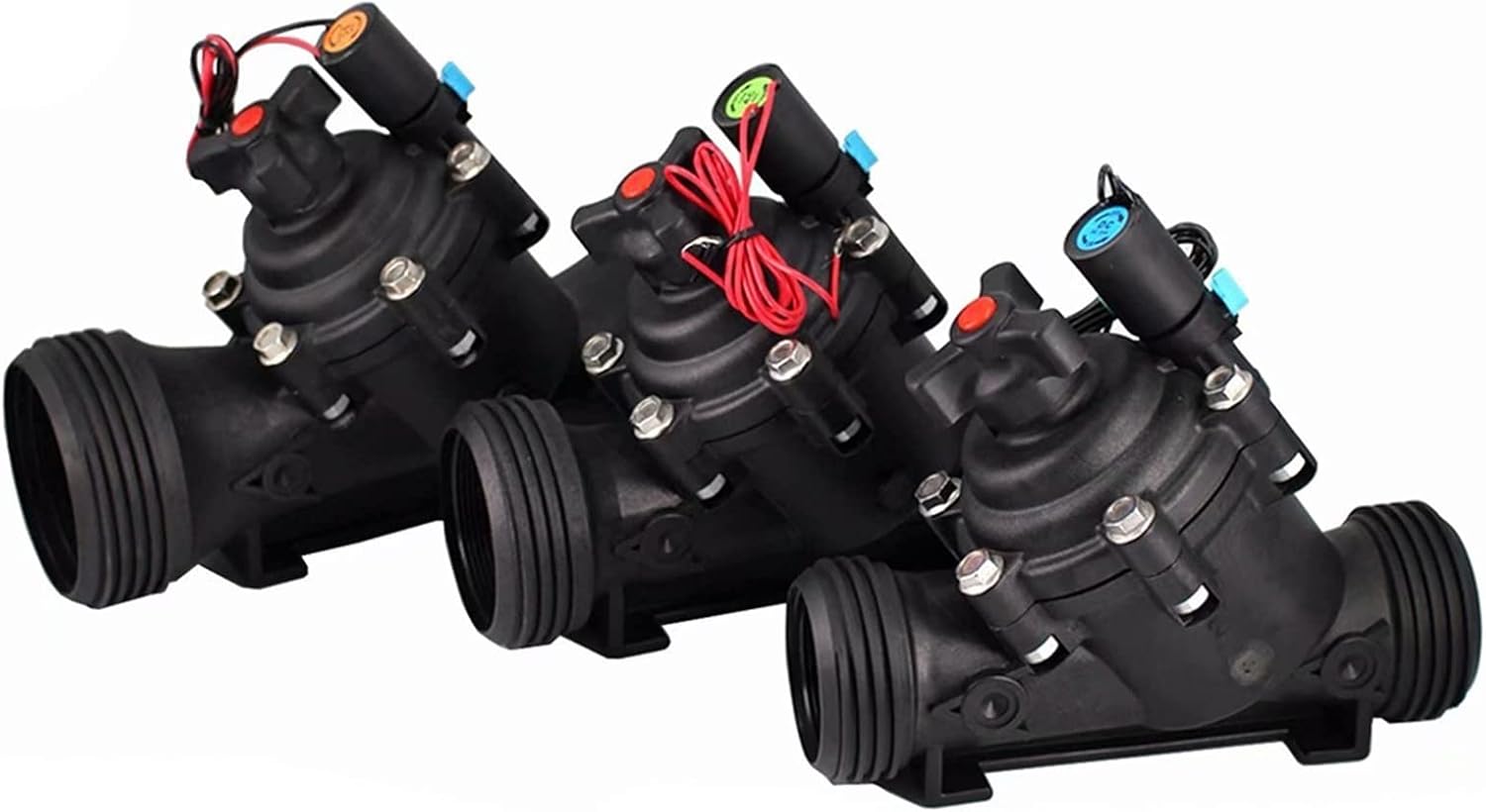 KmoNo 1Pcs 2 Inch Agricultural Irrigation System Hydraulic 220V 24V 12V Lawn Sprinkler Greenhouses Solenoid Valve (Size : 2", Color : 110VAC)