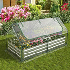 s afstar raised garden bed with cover, 6ft, view 9