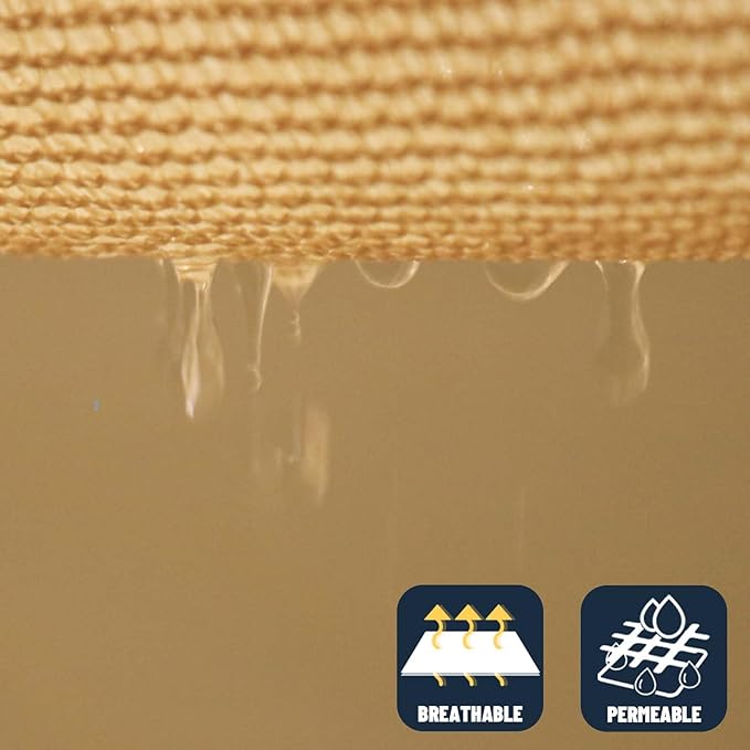 SUNNY GUARD Custom Size 14'x28' Rectangle Sand UV Block Sunshade for Backyard Yard Deck Patio Garden Outdoor Activities and Facility(Customized)