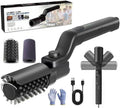 Electric Grill Brush, Spin 2-in-1 Electric Barbecue Brush Grill -Black | 2026 Brush with Bristle & Scouring Roller Heads, USB Rechargeable Grill Electric Brush for Grates, Pots, Sink & Stovetop