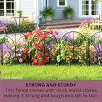 shoplala decorative garden fence (10 panels) 12.5inx16.5in fences on a desk or shelf