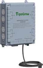 8-Lighting Relay Controller with Trigger Cord 8-Outlet Relay Controller Maximum 8000W for Hydroponics Indoor Double Ended HID Grow Light and Hydroponics System