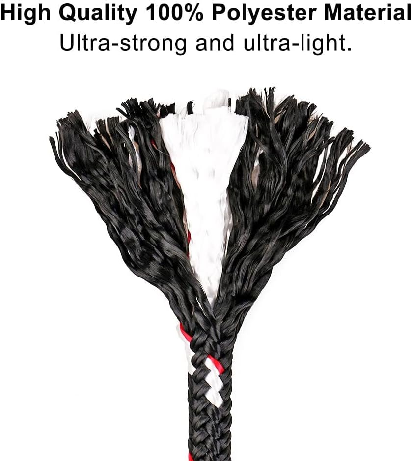 1Pcs 59" Tree Swing Ropes Hanging Swing Strap for Hammock Black | 2500LBs Capacity Hanging Swing Rope with Hook Hammock Chair Strap for Hanging Swing Chair, Tree Branch, Tree Swing Seat