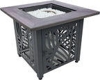 endless summer lindsey 30 in lp gas fire, front angle view