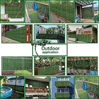 odtory artificial ivy privacy screen fence panel, green, package contents