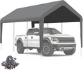 10x20 carport canopy replacement cover, outdoor car shelter, main product view