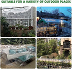 clear vinyl outdoor curtains for patio waterproof gazebo, close-up detail