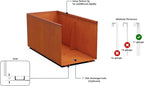 Plantercraft Large Rectangular Planters for Outdoor Plants - 60x20x24 Corten Steel Planter, Extra Large Outdoor Planter Box for Modern Garden & Patio Landscapes
