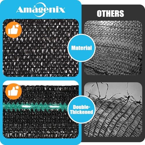 amagenix 50% shade cloth roll, 5'10" x 100, package contents