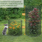 hacaroa 12 pack wire plant protectors from animals on a desk or shelf