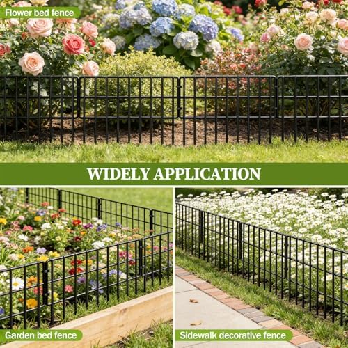 17in (h) x 27ft (l) garden fence animal on a desk or shelf