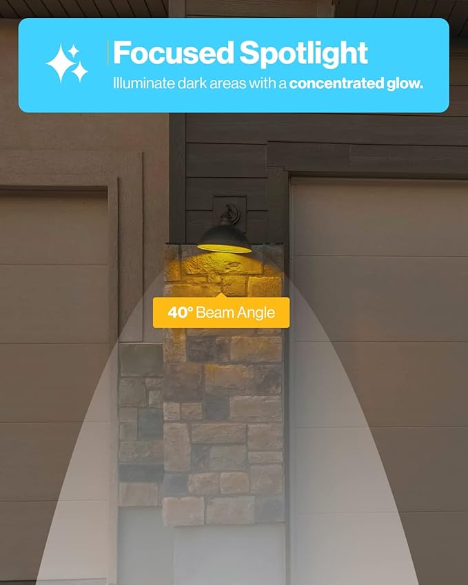Sunco 48 Pack PAR38 LED Flood Light Outdoor Bulb, Waterproof Bright Dimmable 13W=100W, 5000K Daylight, 1050lm, E26 Base UL Energy Star Listed