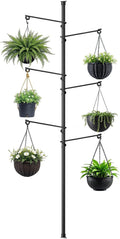 tension rod plant stand, plant poles for hanging, main product view
