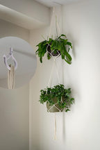 PlusRoc 30 Pack Ceiling Hooks for Hanging Plants Outdoor String Lights Heavy Duty, 2.2 Inch Eye Hook Screw in Cup Hooks Q-Hanger for Patio Lights, Wall Wood Fence Deck Mount(White)