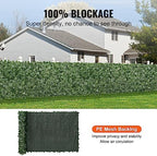 vevor artificial ivy privacy fence screen, 59 x, close-up detail