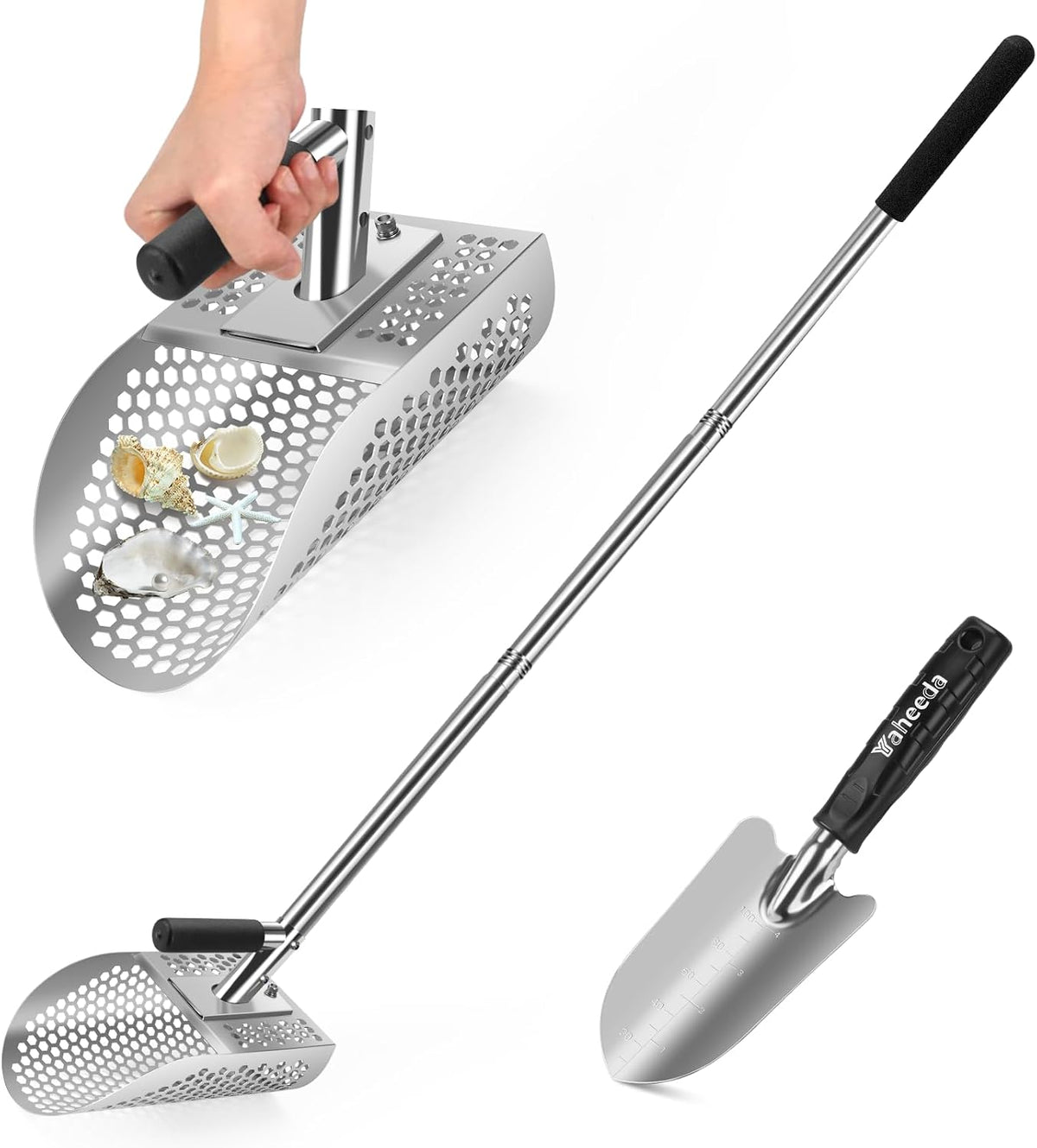 long handle sand scoop with shovel for metal, main product view