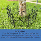 shoplala garden fence (20 panels) 12.5inx16.5in decorative metal on a desk or shelf