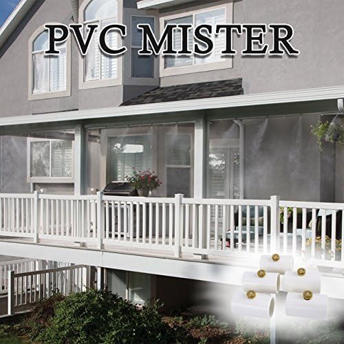 cozycabin 1/2 inch pvc splitter with brass mist, package contents