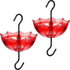 Ant Moat for Hummingbird & Oriole Feeders, 5 OZ x 2 Pack | 3.94 inch / 100 mm Diameter Red Umbrella Hanger Ant Guard with Large Capacity and Hooks