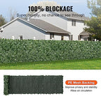 vevor artificial ivy privacy fence screen, 39 x, close-up detail