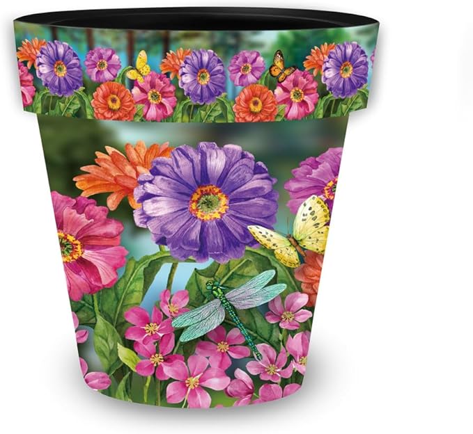 Briarwood Lane Zinnias in Bloom Small Planter