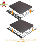 7671 Crafted Glazed Baking Stone for Weber Genesis - Pizza Stone for Grill | Fits Genesis E/S/EPX/SPX 325/335/435&SmokeFire. 16.25"x16". Cordierite stone,glazed non-stick. Heat-safe.Crispy pizza crusts.