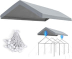 advance outdoor 10x20 ft carport replacement top cover, main product view