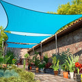 shademart 10' x 20' turquoise rectangle shade sail, main product view
