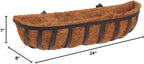 CobraCo HTR24-B 24-Inch English Horse Trough Planter, Black