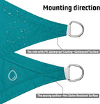 LOVE STORY Waterproof 8' x 10' Rectangle Turquoise Blue Sun Shade Sail Cannoy UV Resistant for Outdoor Patio Garden Backyard (We Make Custom Size)