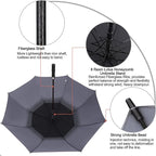 G4Free 47/54/62/68/72 Inch Automatic Open Golf Umbrella Oversize Extra Large Double Canopy Vented Windproof Waterproof Stick Umbrellas