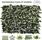 glant expandable fence privacy screen for balcony patio, front angle view