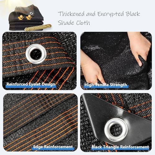 90% shade cloth for garden durable mesh tarp, side view
