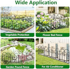 amagabeli 10 panels 17in(h)×10ft(l) decorative garden fences and on a desk or shelf