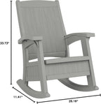 Suncast Outdoor Patio Rocking Chair, Under Seat Storage, Dove Gray