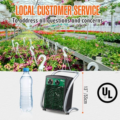 dr. infrared heater dr218-3000w greenhouse garage workshop infrared, front angle view