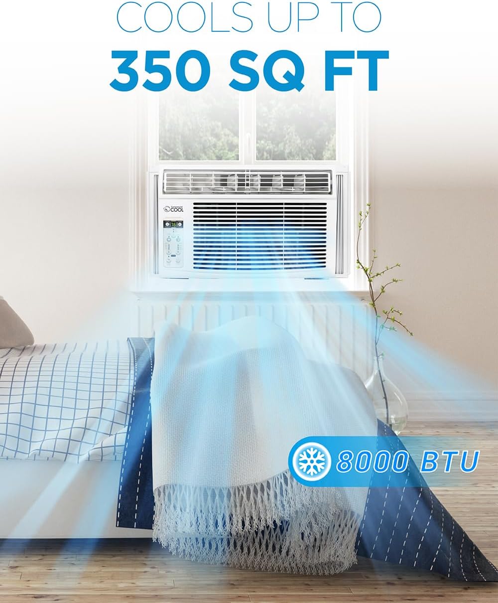 commercial cool cwam08w6c 8000 btu, ac unit cools shown in use