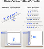 14,000 btu smart wifi portable air conditioner, cools, view 9