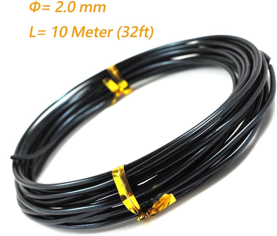 Kebinfen® Bonsai Training Wire Bonsai Wire kit for Bonsai Tree, with Bonsai Wire Cutter - Bonsai Wires Size 1.0 mm/ 1.5 mm/ 2.0 mm (128 Feet Total), Anti-Corrosion and Rust Resistant