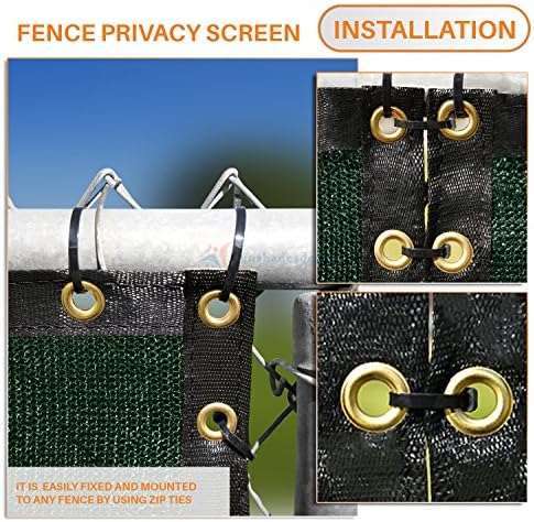 tang 4' x 50' privacy fence screen green on a desk or shelf