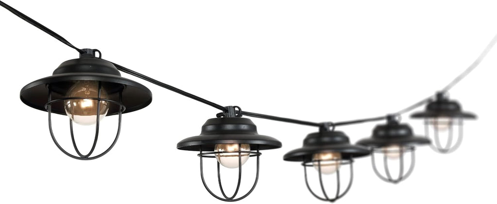 jonathan y 10' outdoor led string lights metal on a desk or shelf