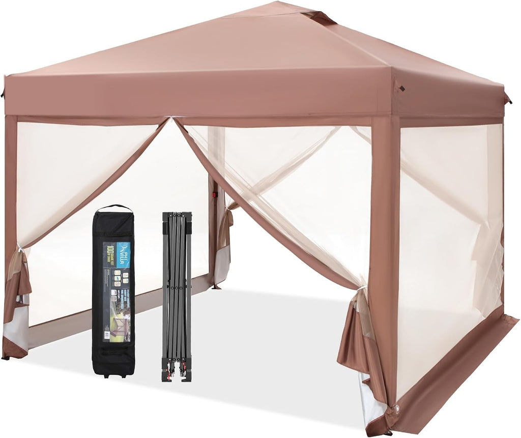 phi villa 10x10 pop up canopy tent with, main product view