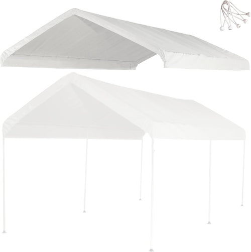 10x20 ft carport replacement canopy cover - heavy-duty, main product view