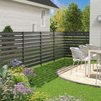 metal air conditioner fence, 42''h x 38''w (3panels), front angle view