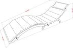 east west furniture bhnu1na helena patio chair lounge, close-up detail