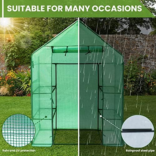 asteroutdoor small walk in greenhouse for outdoors with showing dimensions