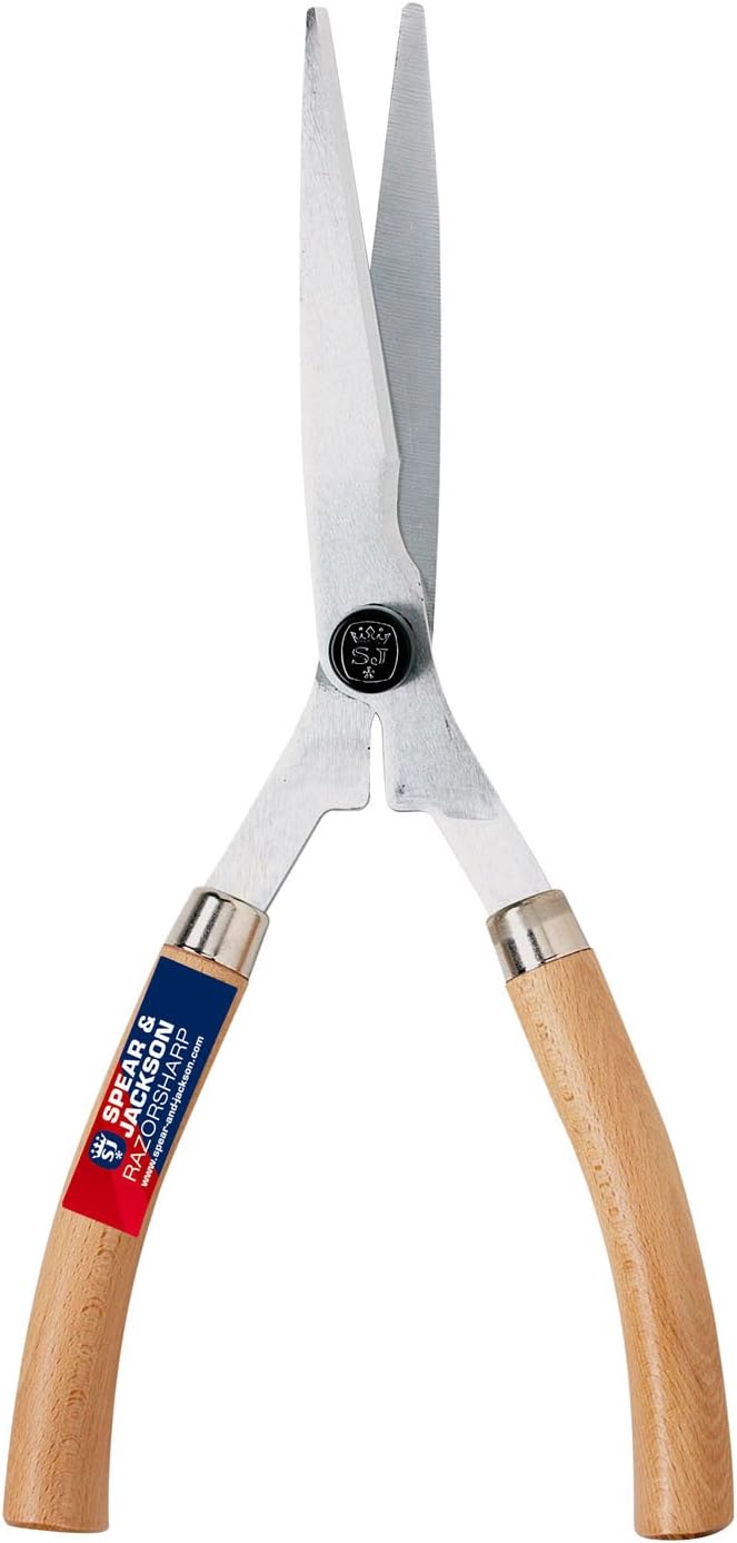 Spear and Jackson Razorsharp Wooden Handled Shears, Blue