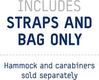 ENO, Eagles Nest Outfitters Helios Ultralight Hammock Straps Suspension System with Storage Bag, 300 LB Capacity, 8' 1" x 1"
